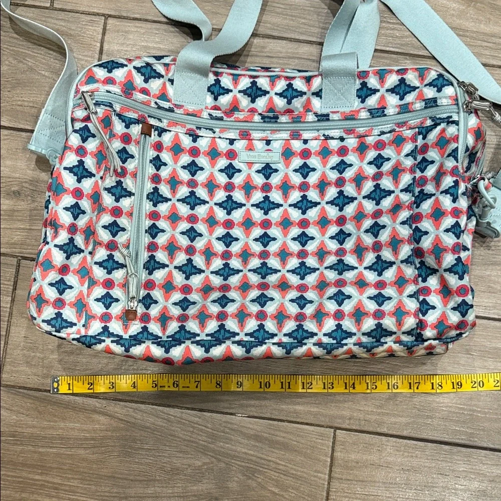 Vera Bradley Lighten Up Weekender Travel Bag Carry-on Retired Water Geo